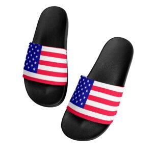 Kid's PVC Black and White House Slides Sandals Slippers