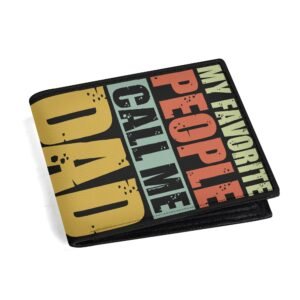 Men's Minimalist PU Leather Wallet Paper Folded Wallet