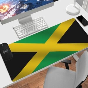 Wireless Charging PU Leather Smooth Desk Pad Gaming Mouse Pad